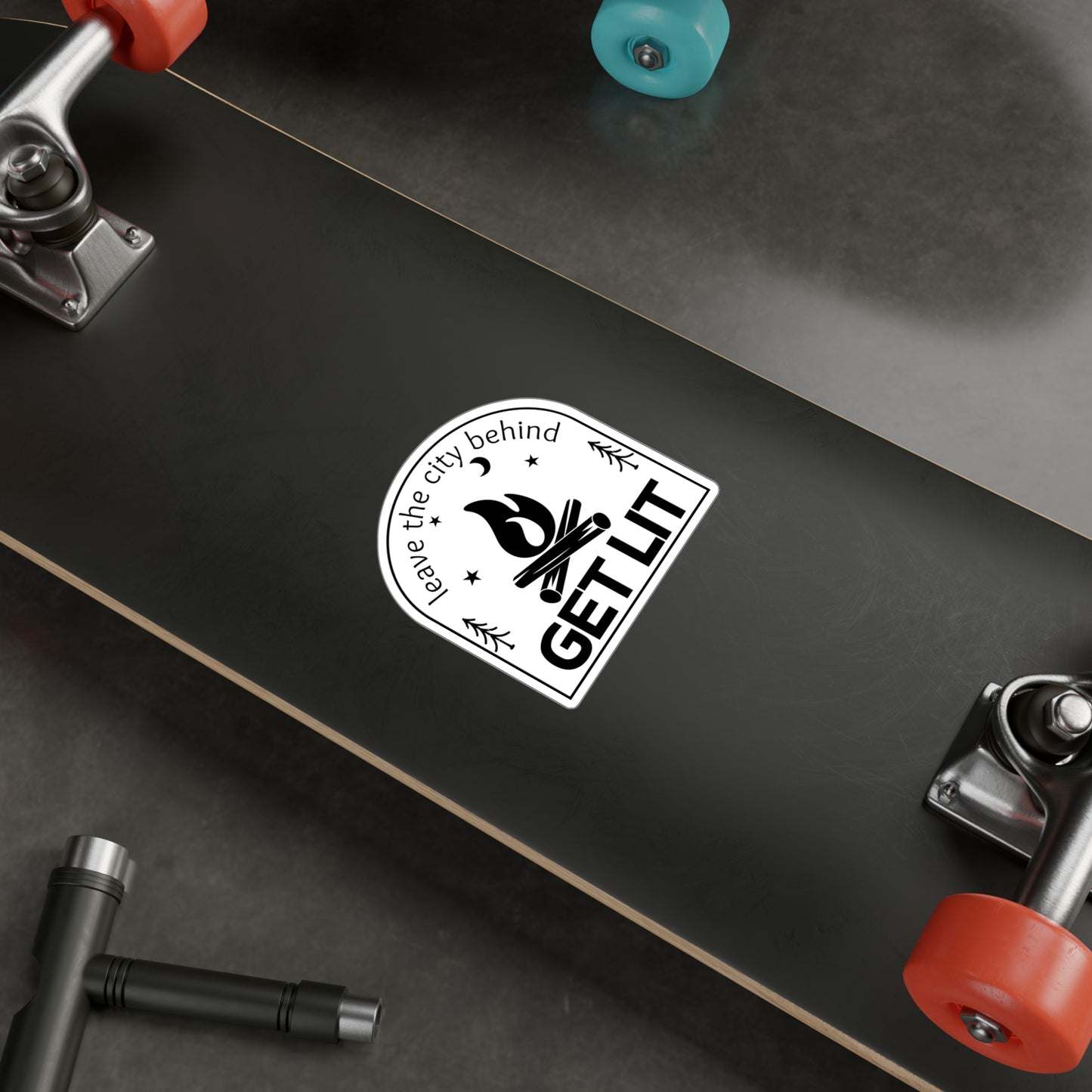 Get Lit Camping Sticker