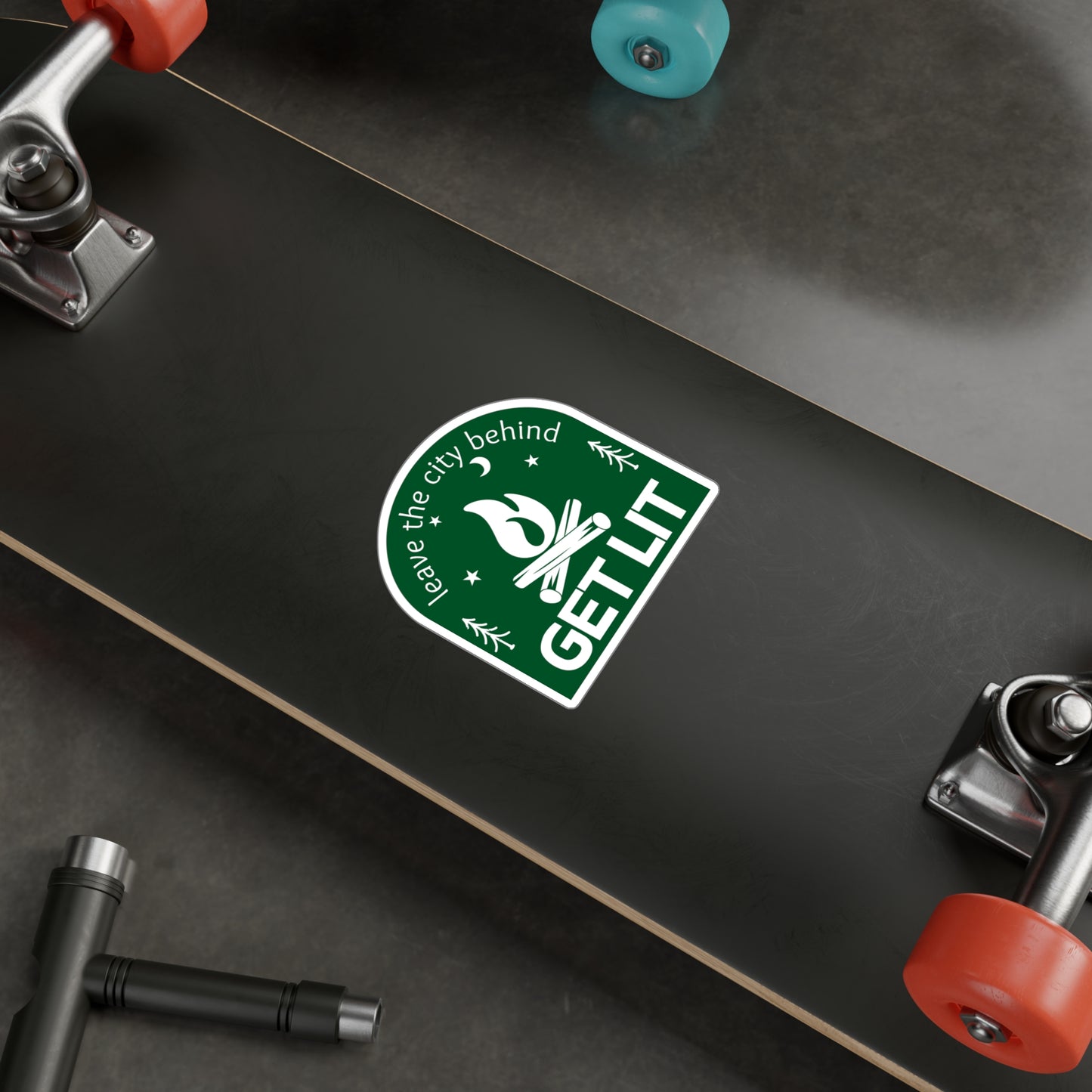 Get Lit Camping Sticker