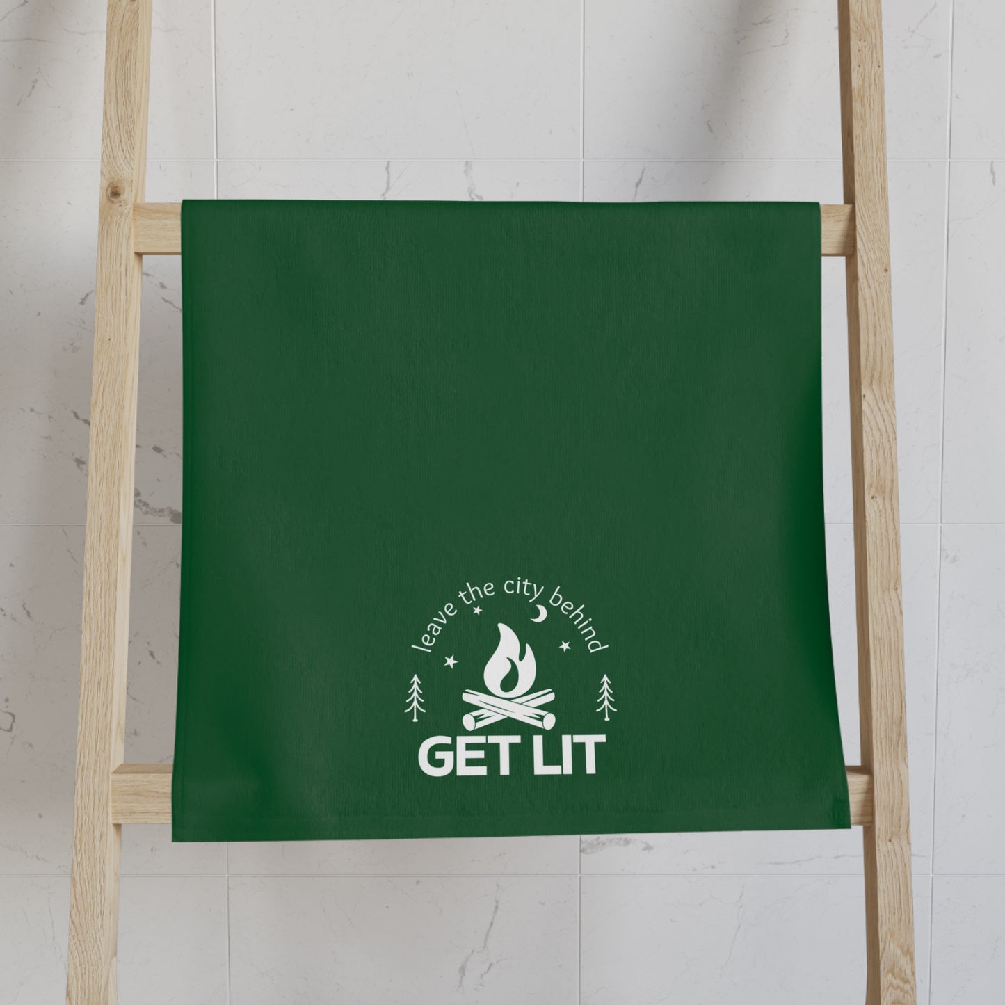 Get Lit Camping Hand Towel