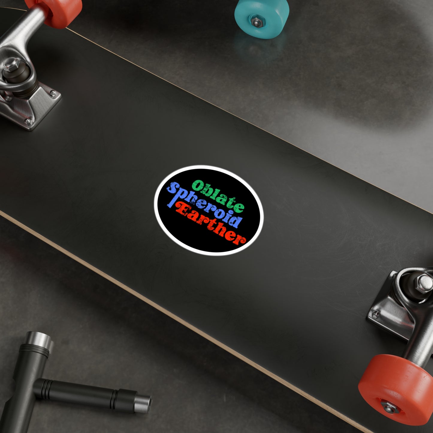 Oblate Spheroid Earther Sticker