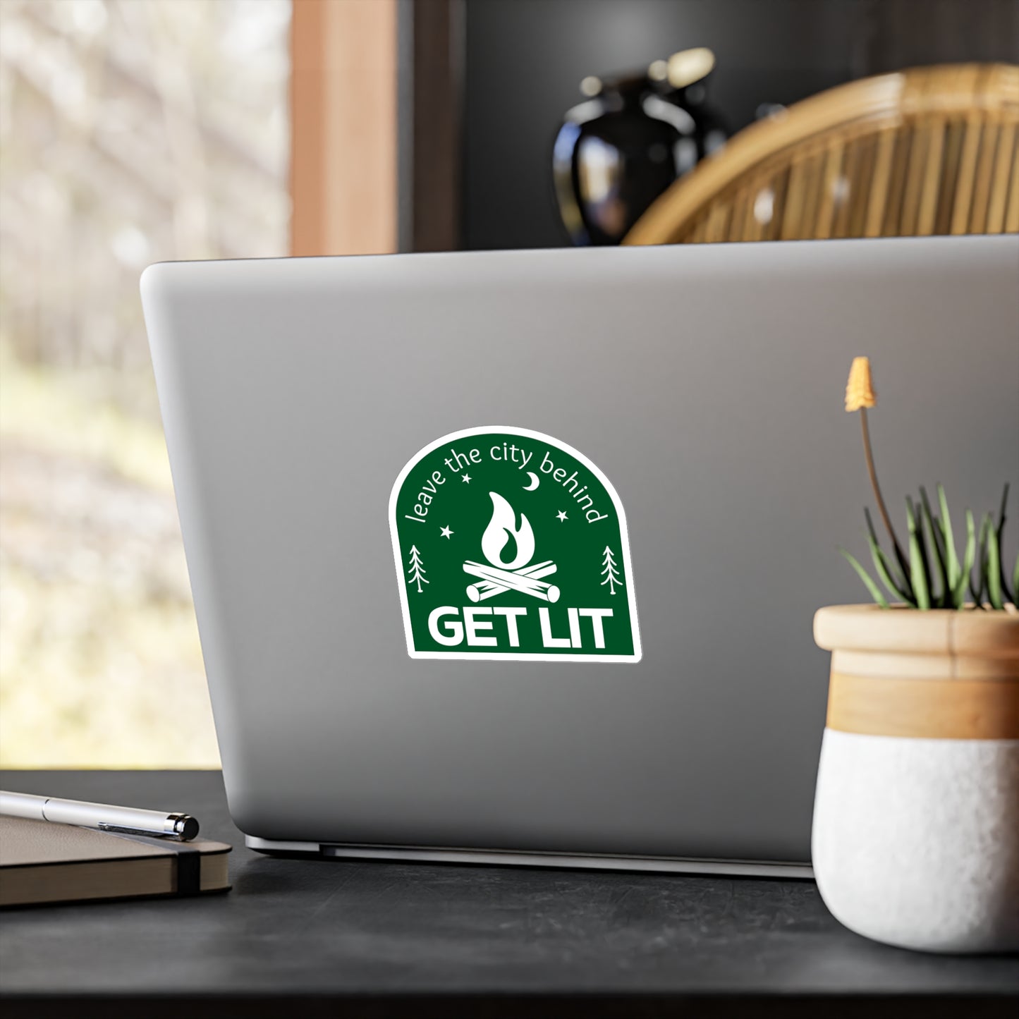 Get Lit Camping Sticker
