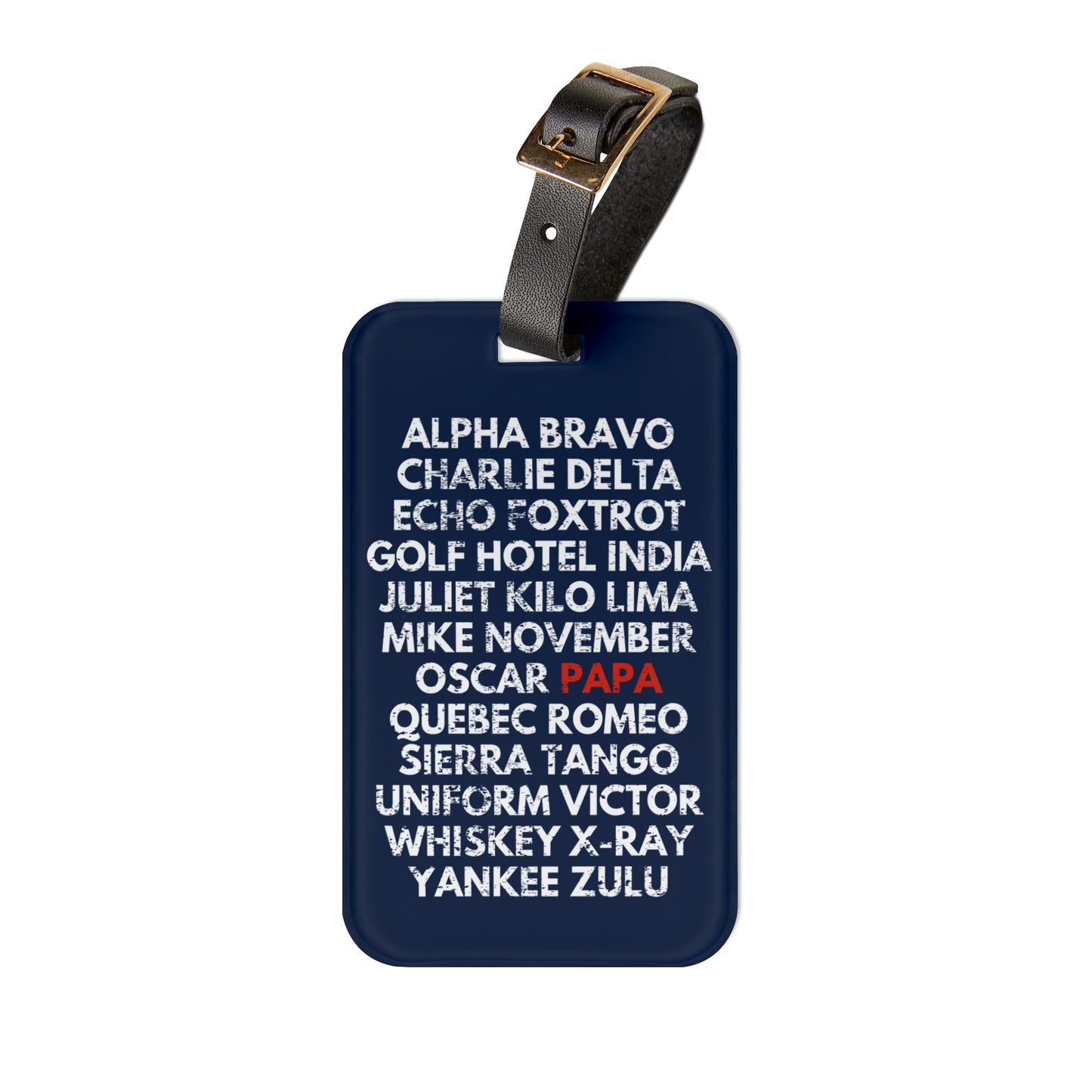 Aviator Papa Luggage Tag