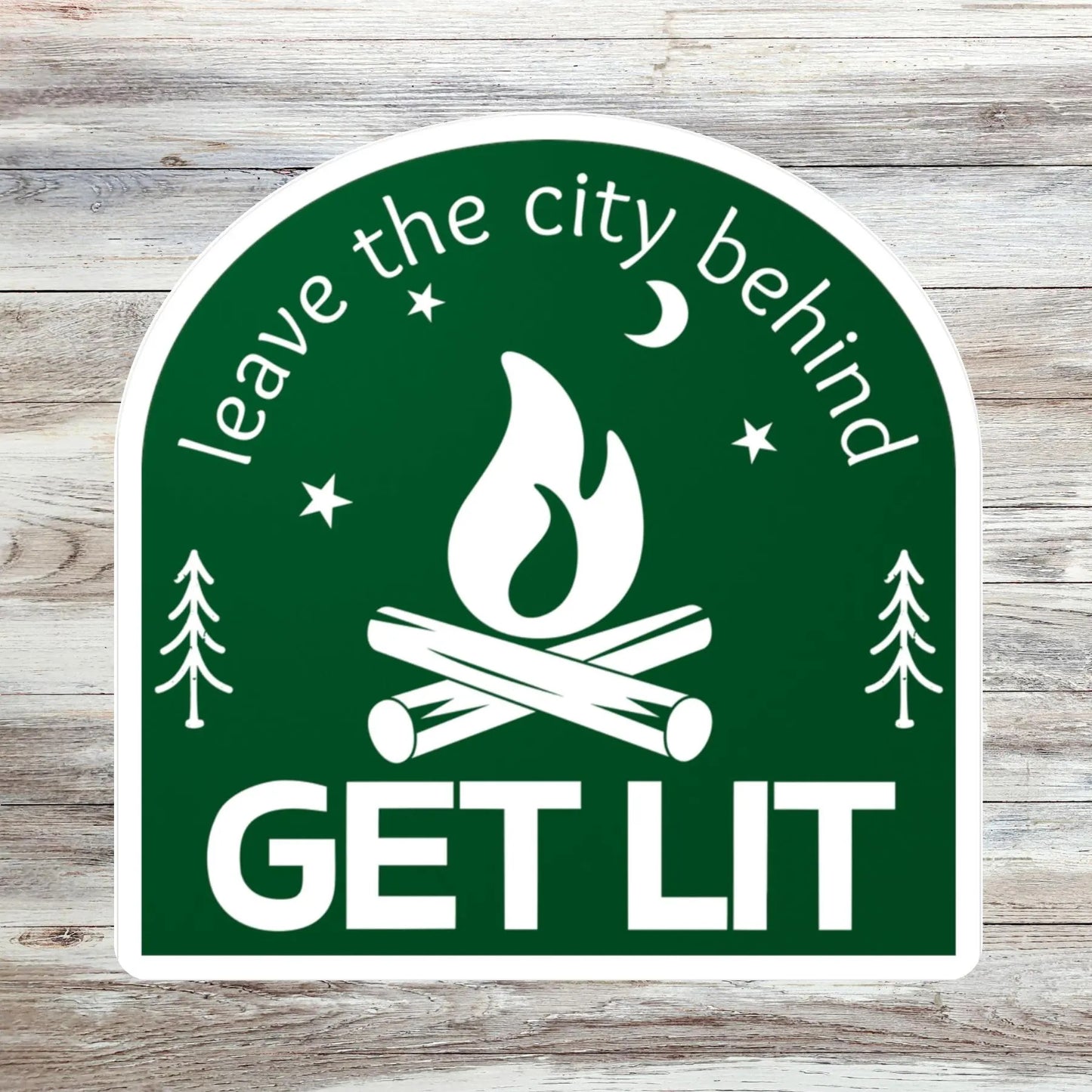Get Lit Camping Sticker