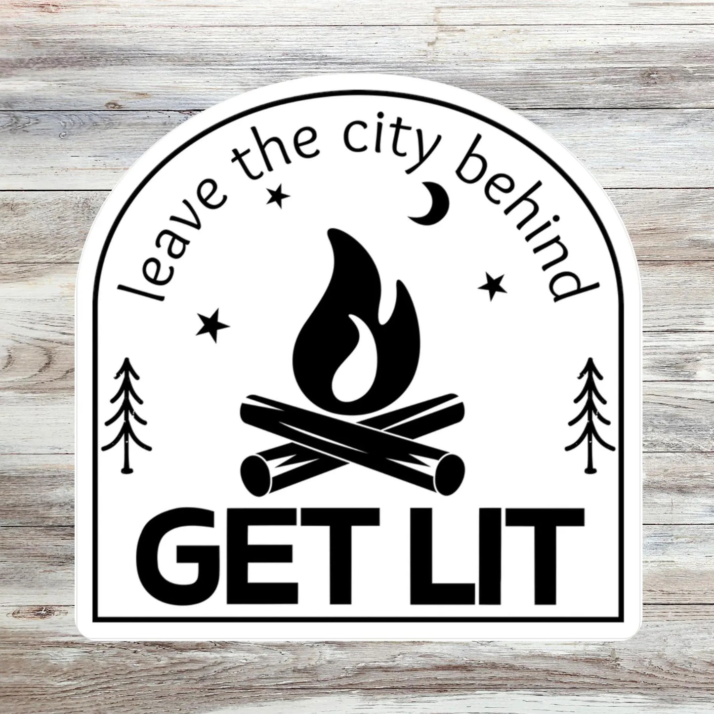 Get Lit Camping Sticker