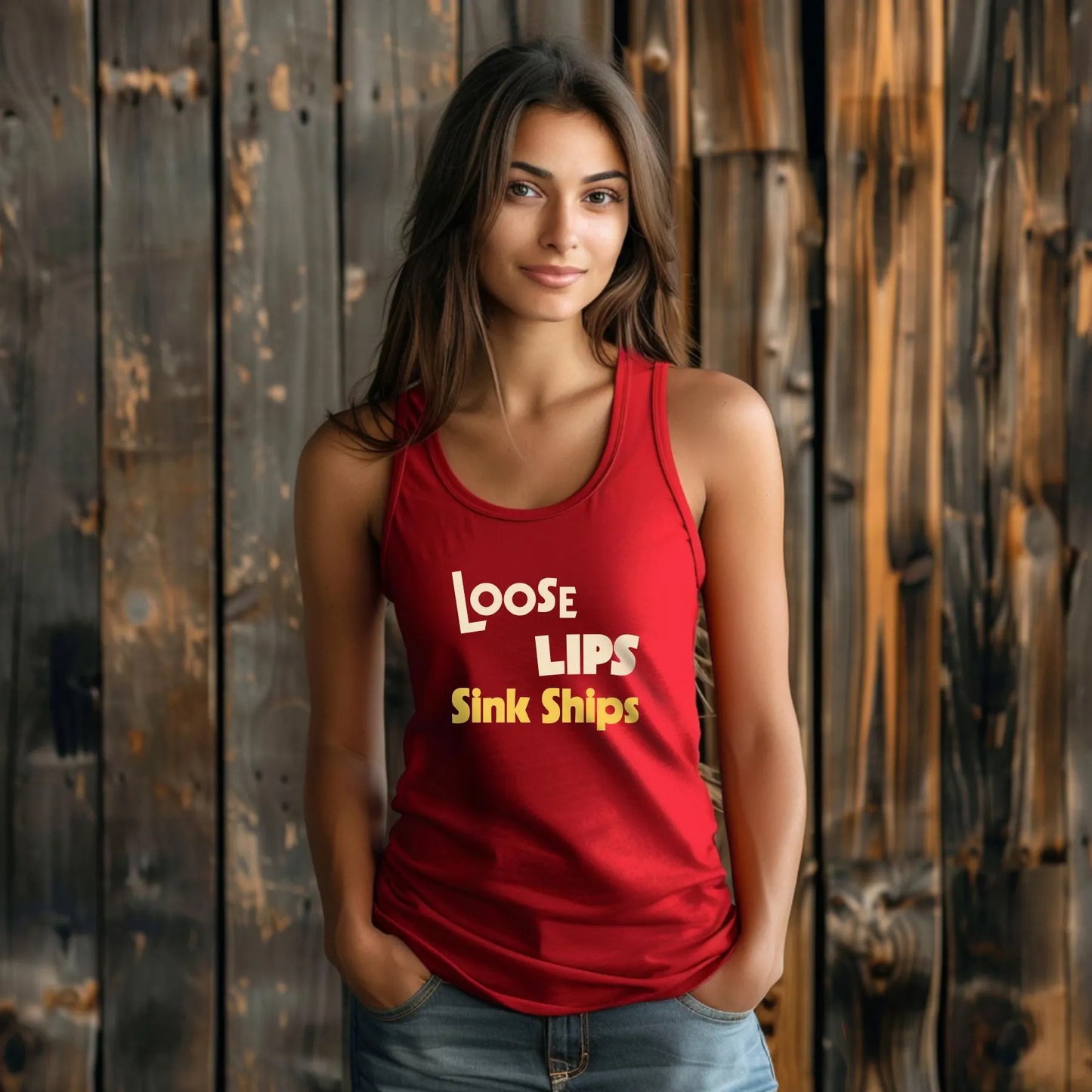 Loose Lips Sink Ships Tanktop