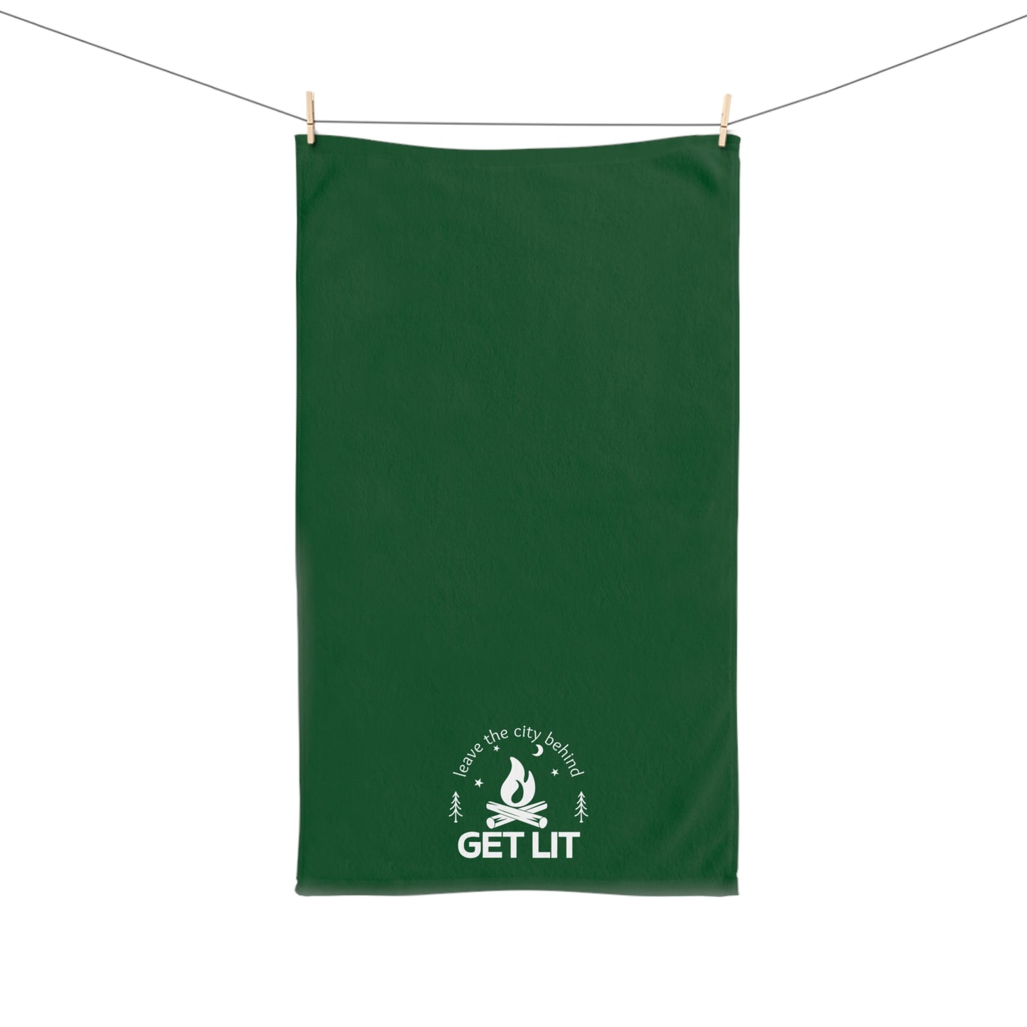 Get Lit Camping Hand Towel