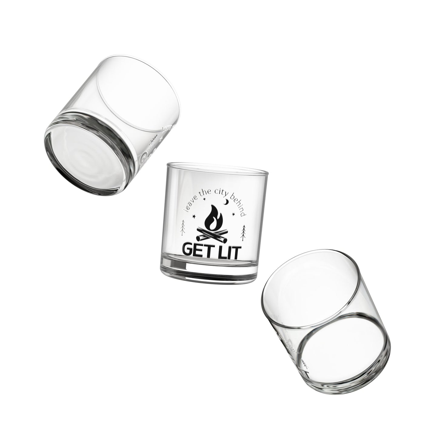 Get Lit Camping Rocks Glass Tumbler