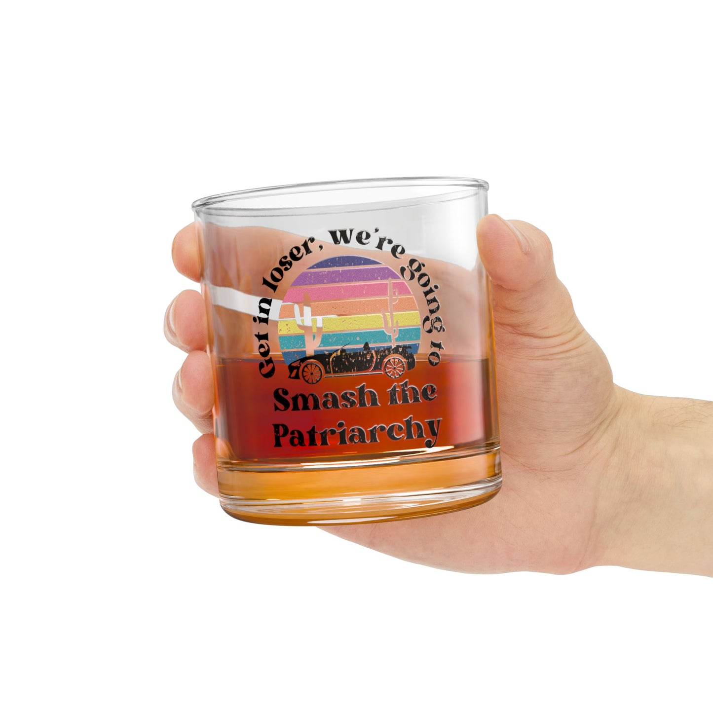 Smash The Patriarchy Rocks Glass Tumbler