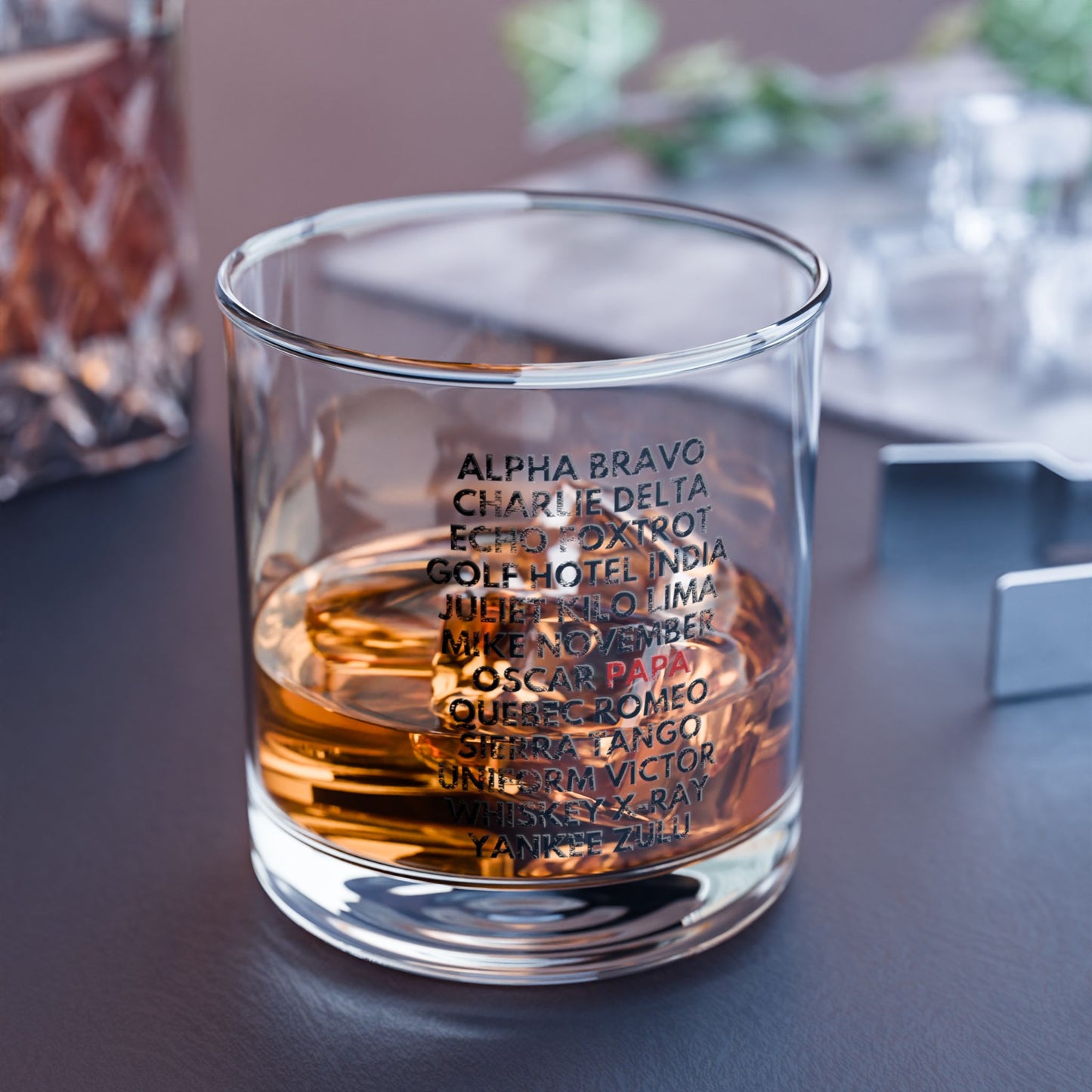 Aviator Papa Rocks Glass Tumbler