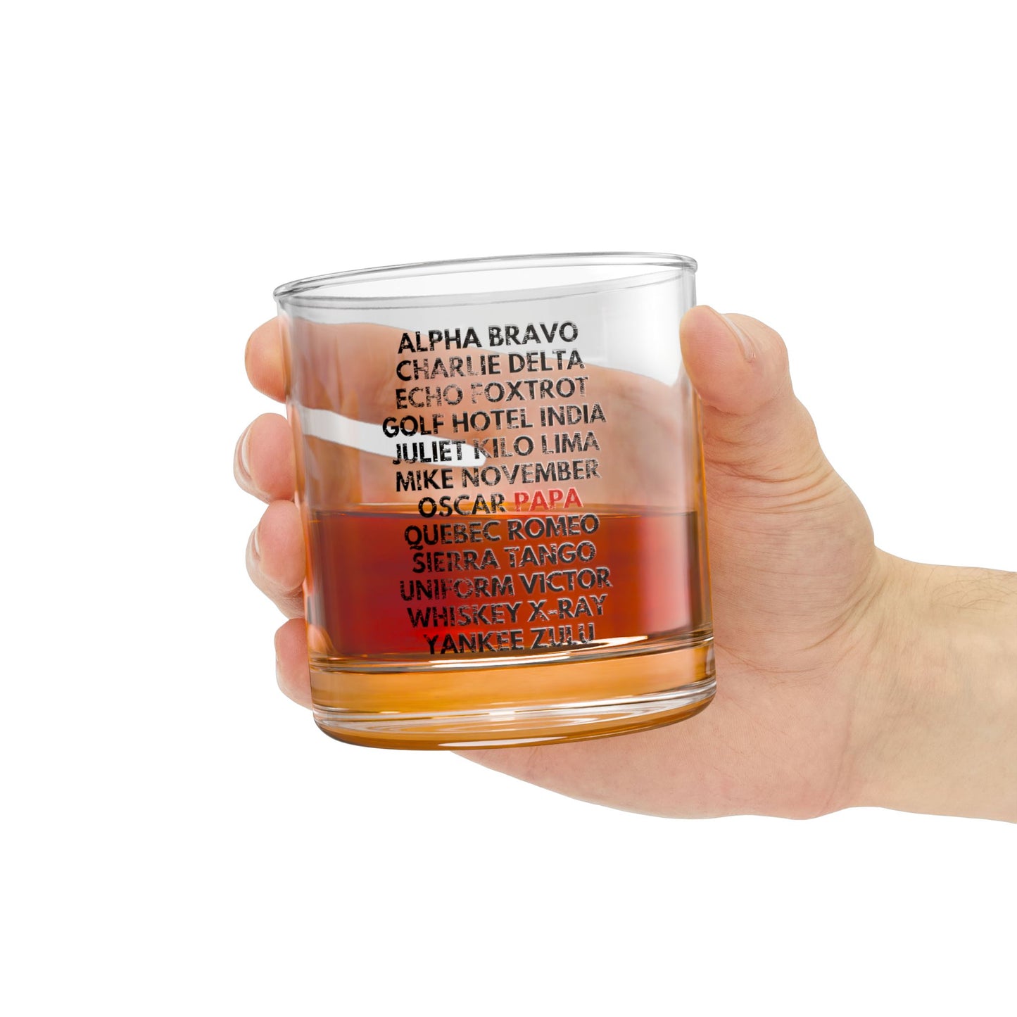Aviator Papa Rocks Glass Tumbler