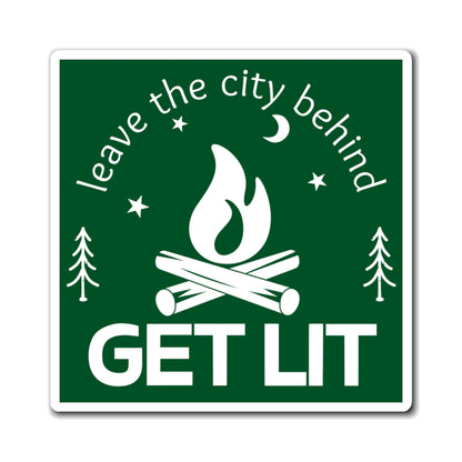 Get Lit Camping Magnet