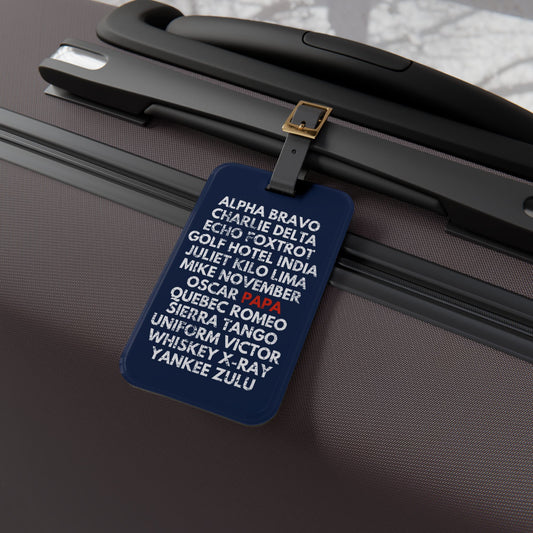 Aviator Papa Luggage Tag