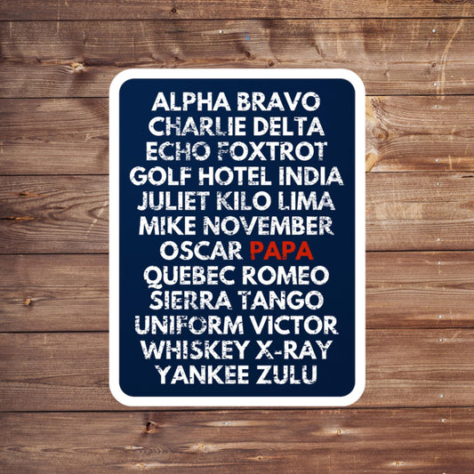 Aviator Papa Sticker
