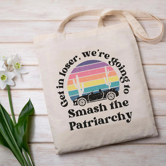 Smash The Patriarchy Canvas Tote Bag