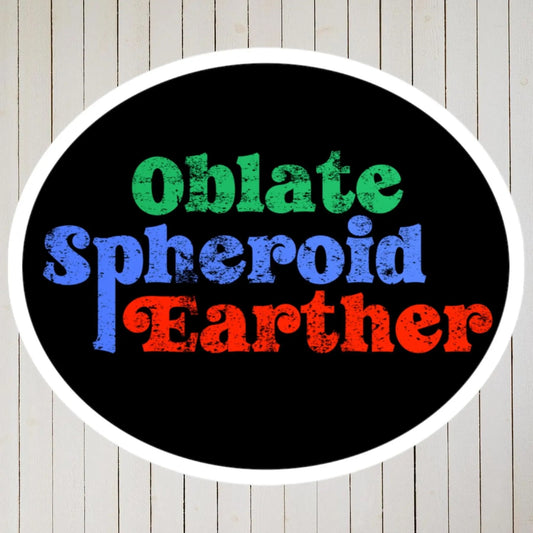 Oblate Spheroid Earther Sticker
