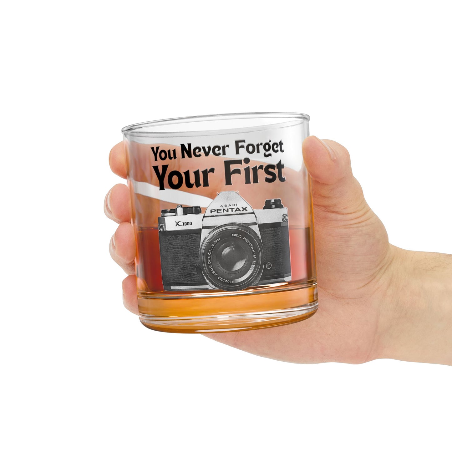 You Never Forget Your First Camera Rocks Glass Tumbler