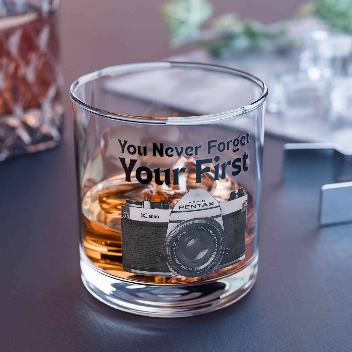 You Never Forget Your First Camera Rocks Glass Tumbler