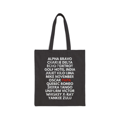 Aviator Papa Canvas Tote Bag