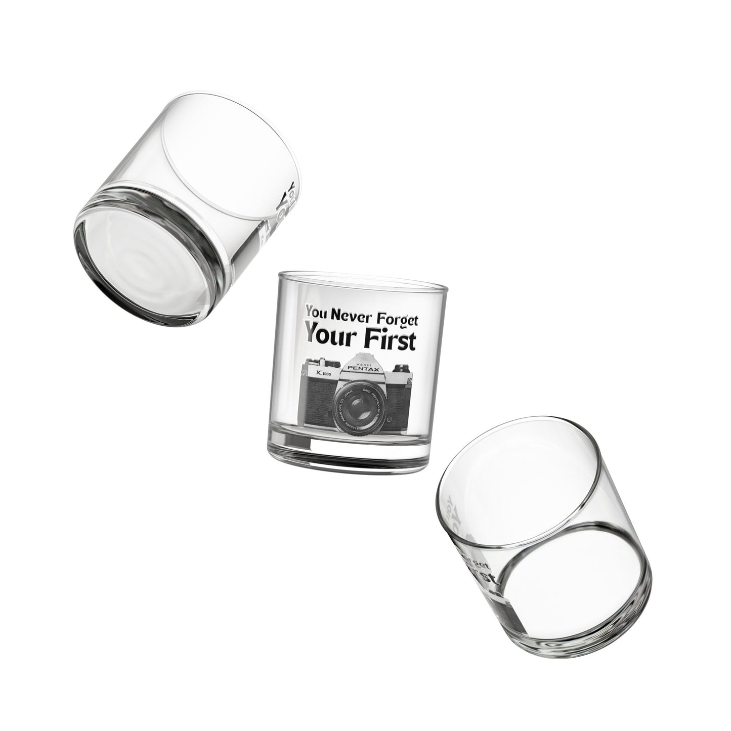 You Never Forget Your First Camera Rocks Glass Tumbler