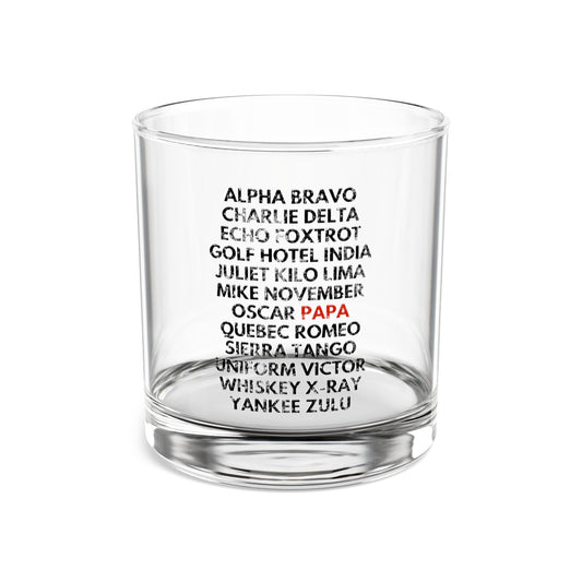 Aviator Papa Rocks Glass Tumbler